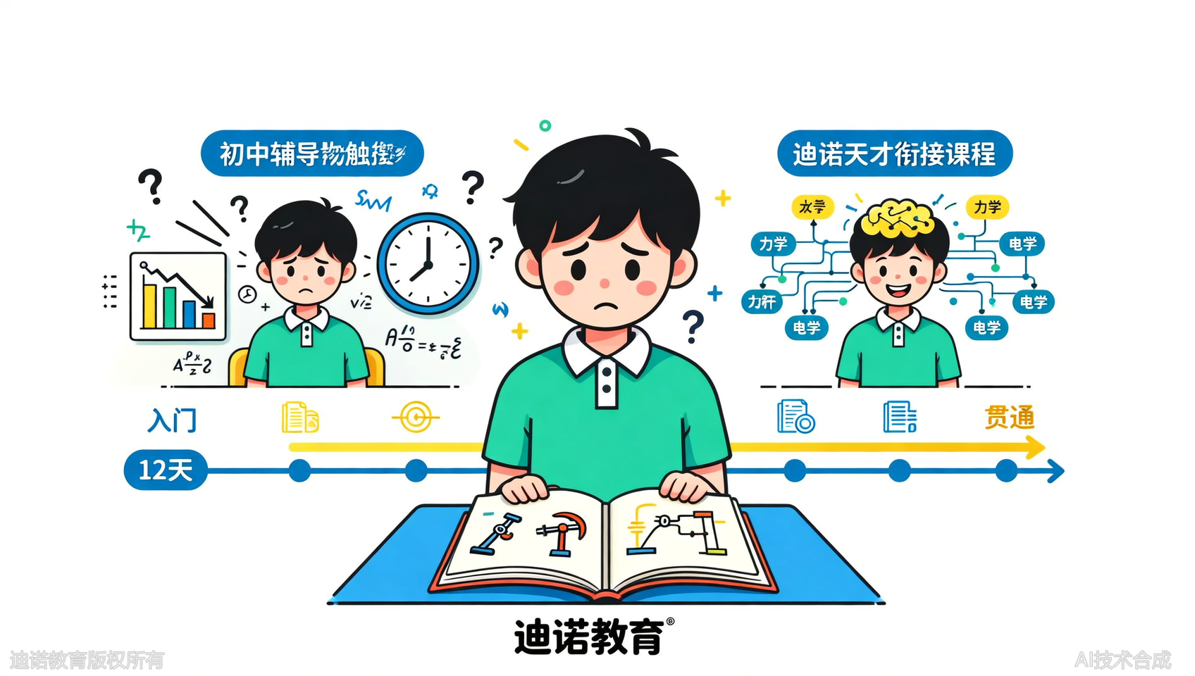 初二分化：物理突然加进来怎么办？迪诺暑假班12天打通理科思维