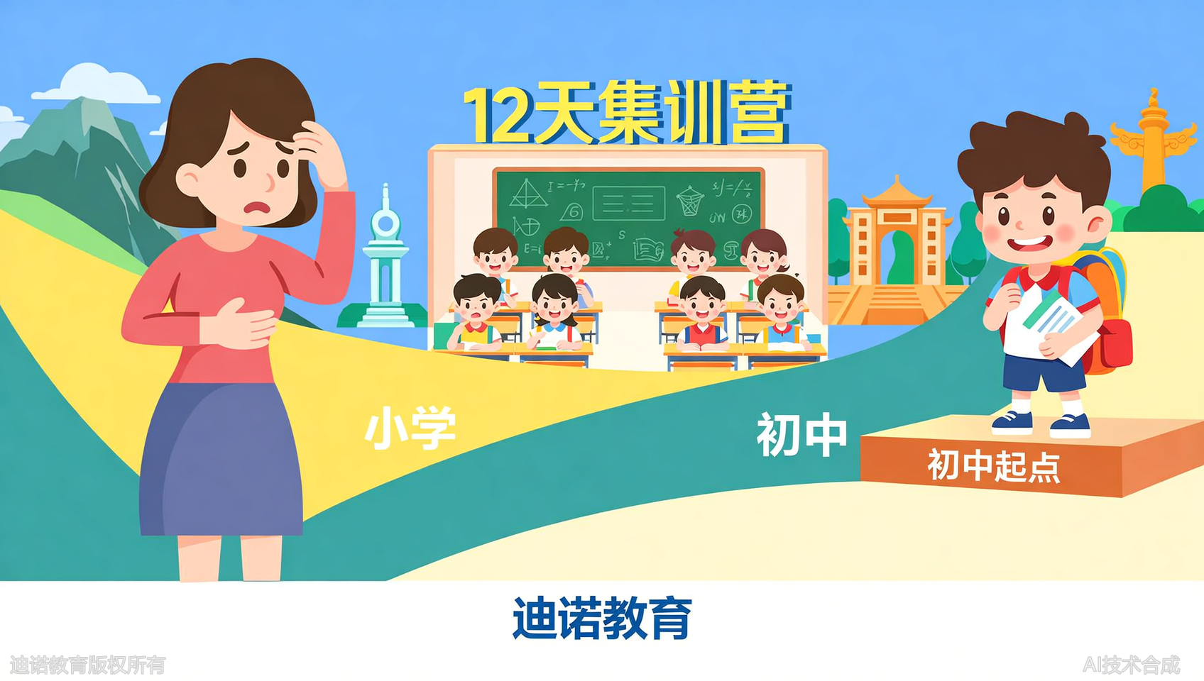 别等开学后悔！迪诺天才小升初12天暑期集训，30家校区就近选