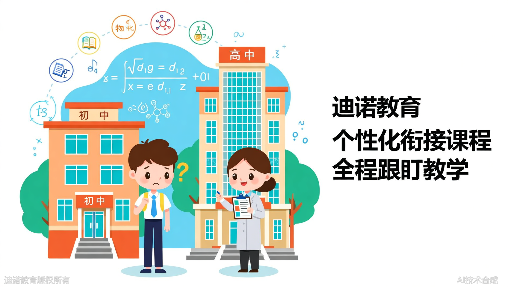 暑假新高一数英物化衔接，就选迪诺天才！全程跟盯不花冤枉钱