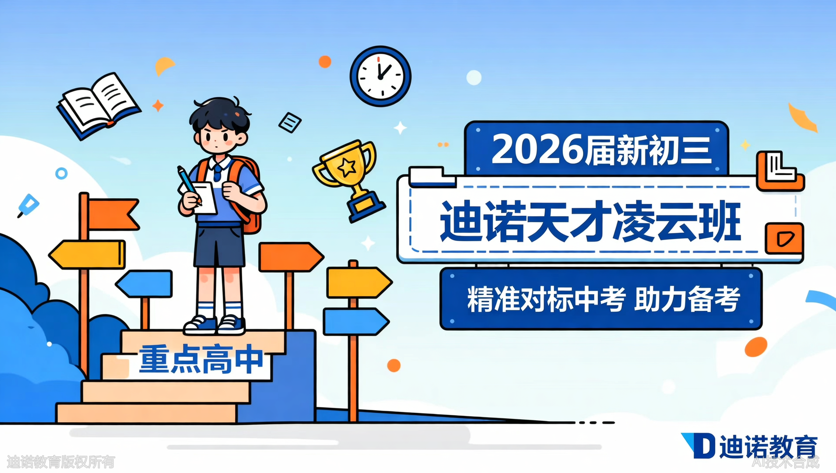 2026新初三家长注意：迪诺天才凌云班聚焦高频考点与拓展题型，目标直指重点高中